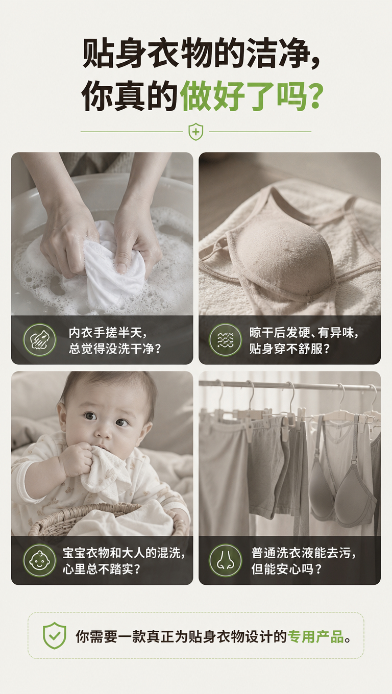 【苗七】消字号内衣专用洗衣消毒液 500g